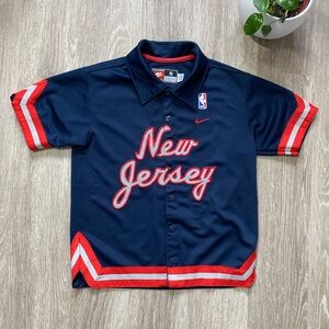 Vintage NBA New Jersey Nets warm up jersey
